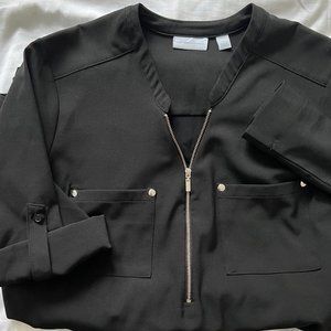 New York & Company Knee Length 3/4 Sleeve Dress